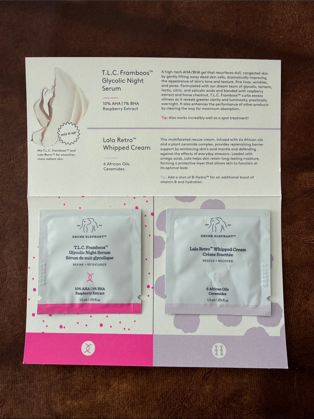 🩵 4/10$ or 10/20$ 🩵 sample size makeup & skincare Drunk Elephant Duo